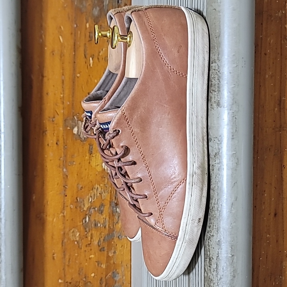 Cole Haan Trafton Mens Size 8 M LuxeCap Toe Leather Sport Tan C22687Shoes